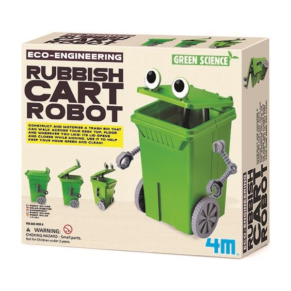 8503371 4M 00-03371 Aktivitetspakke, Rubbish Cart Robot Green Science, 4M